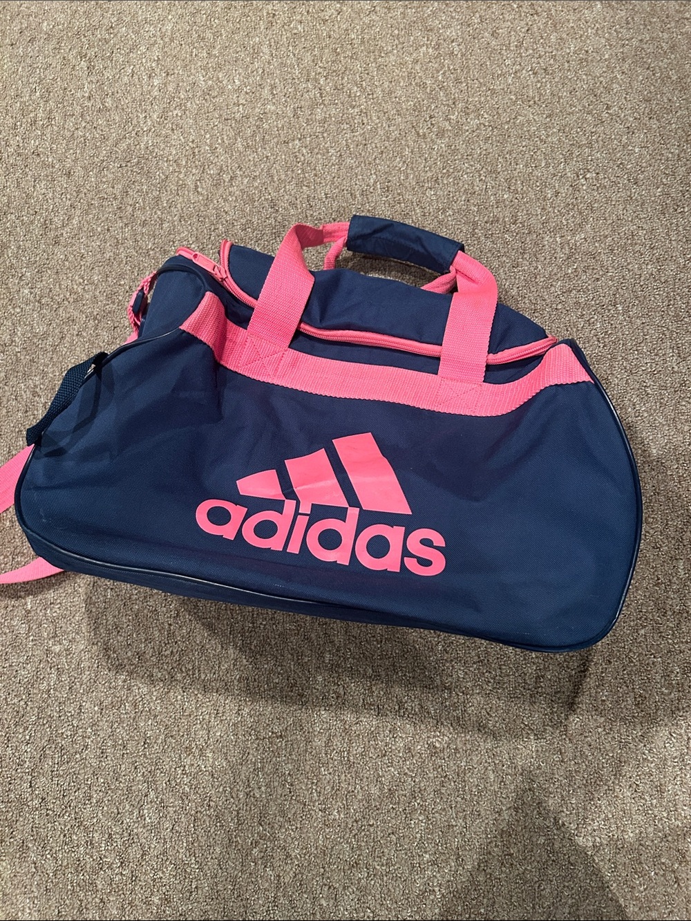 adidas Navy and Pink Sport Duffel
